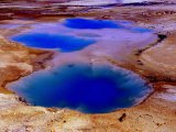 Une des fantastiques piscines de couleur du Yellowtone Park USA