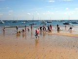 Vacanciers du Bassin d'Arcachon
assurant le nettoyage de leur plage favorite