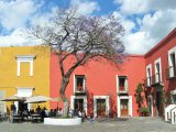 Un petit coin tranquille dans la ville de Puebla au Mexique.