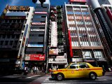 Japon - Taxi dans le quartier de shibuya, Tokyo