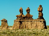 Une des merveilles de Goblin Valley, dans l'Utah (Etats-Unis), parmi des milliers d'autres...