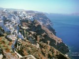 Santorini - les falaises de Fira